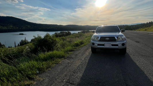 car camping with a toyota truck