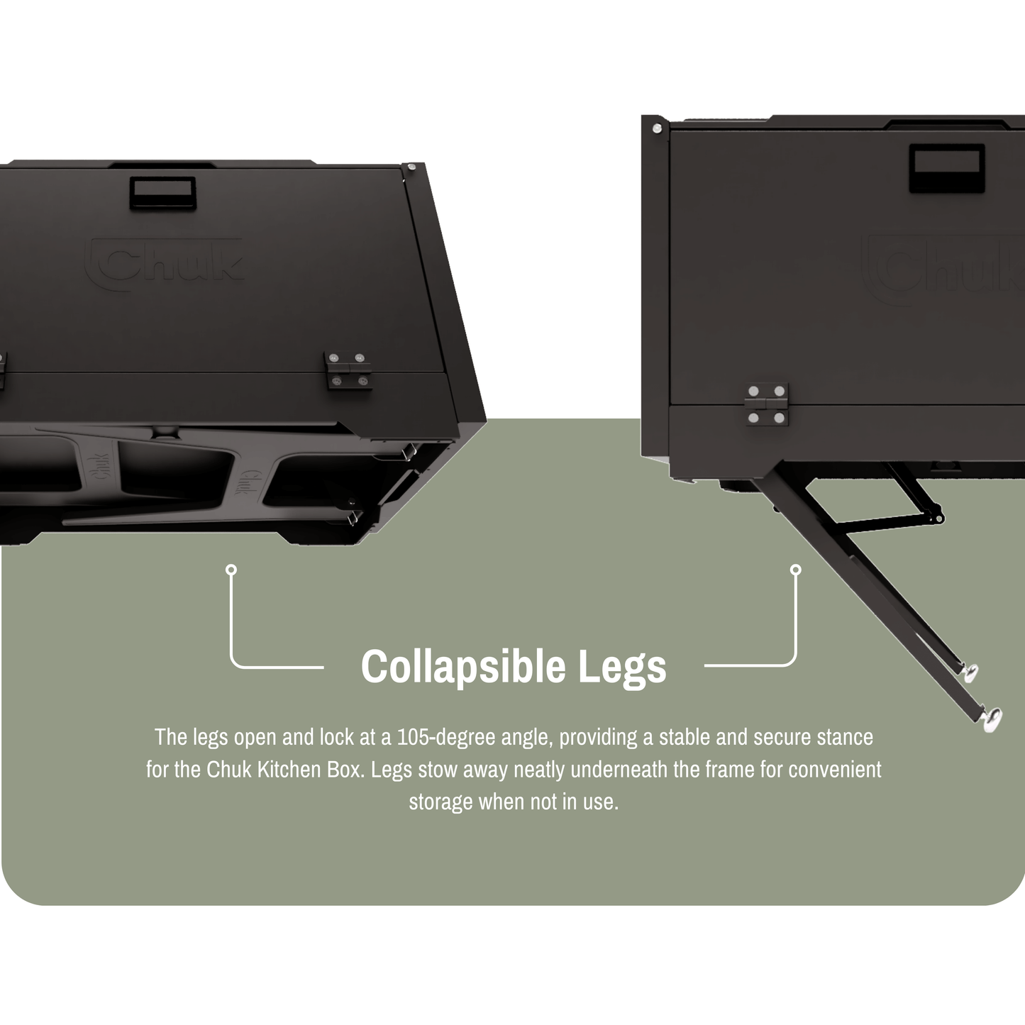 chuck camp kitchen box legs