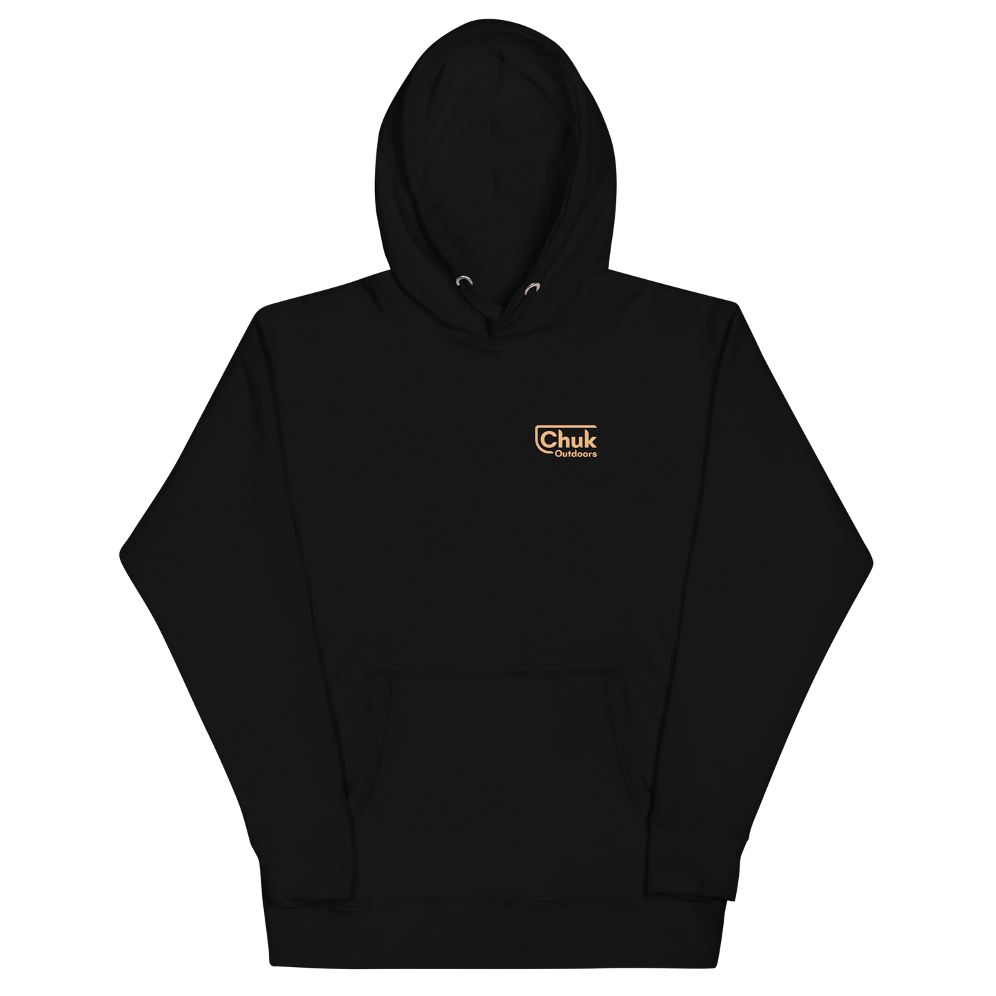 Chuk Outdoors Sign Post Hoodie - Front of the hoodie