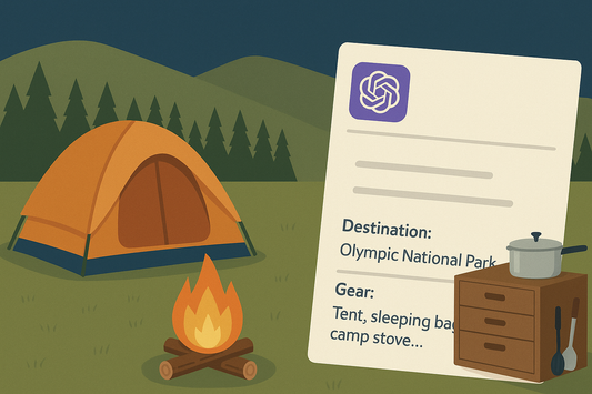 we asked chatgpt to make us a camping plan