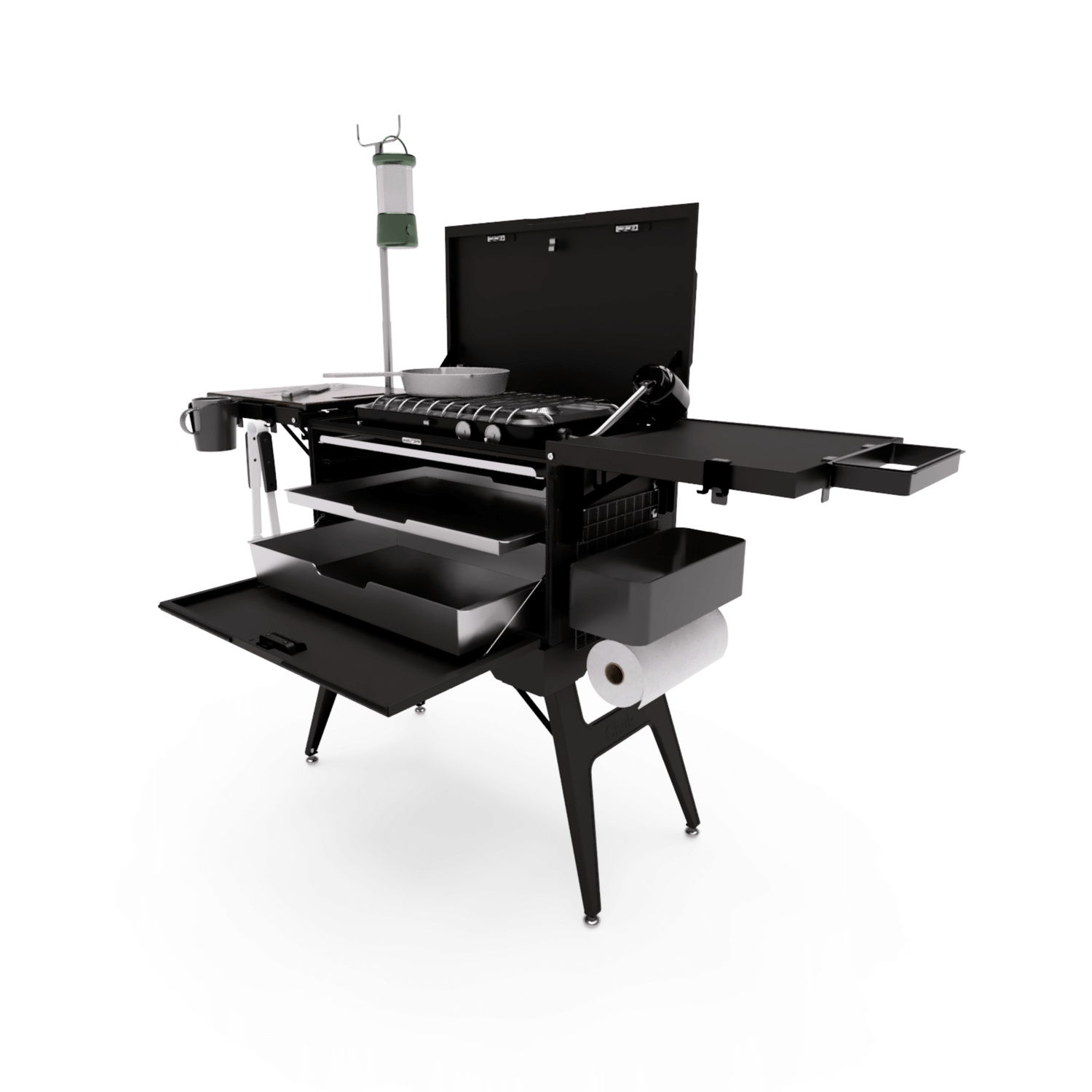 chuck camp kitchen box - grey